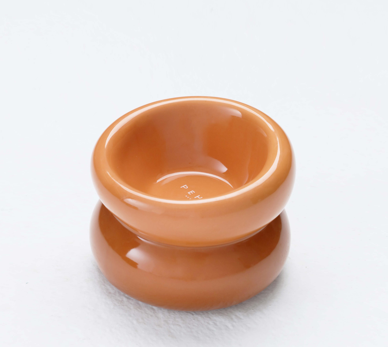 Souffle Pet Bowl-Amber Orange