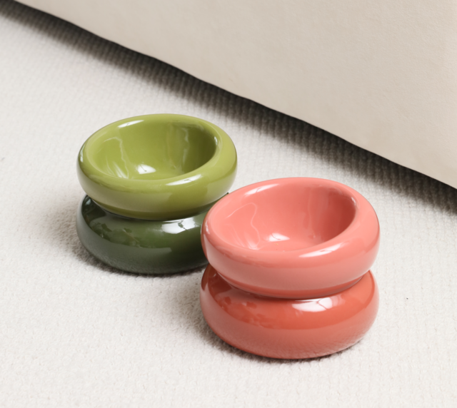 Souffle Pet Bowl-Rose Pink