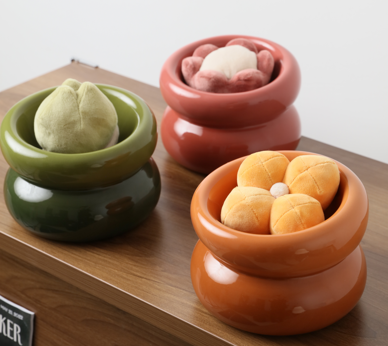 Souffle Pet Bowl-Avocado Green