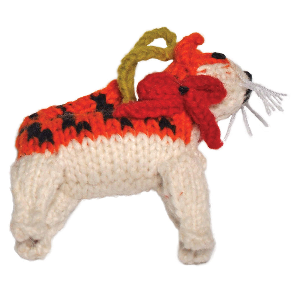 Chilly Dog Orange Tabby Wool Ornament