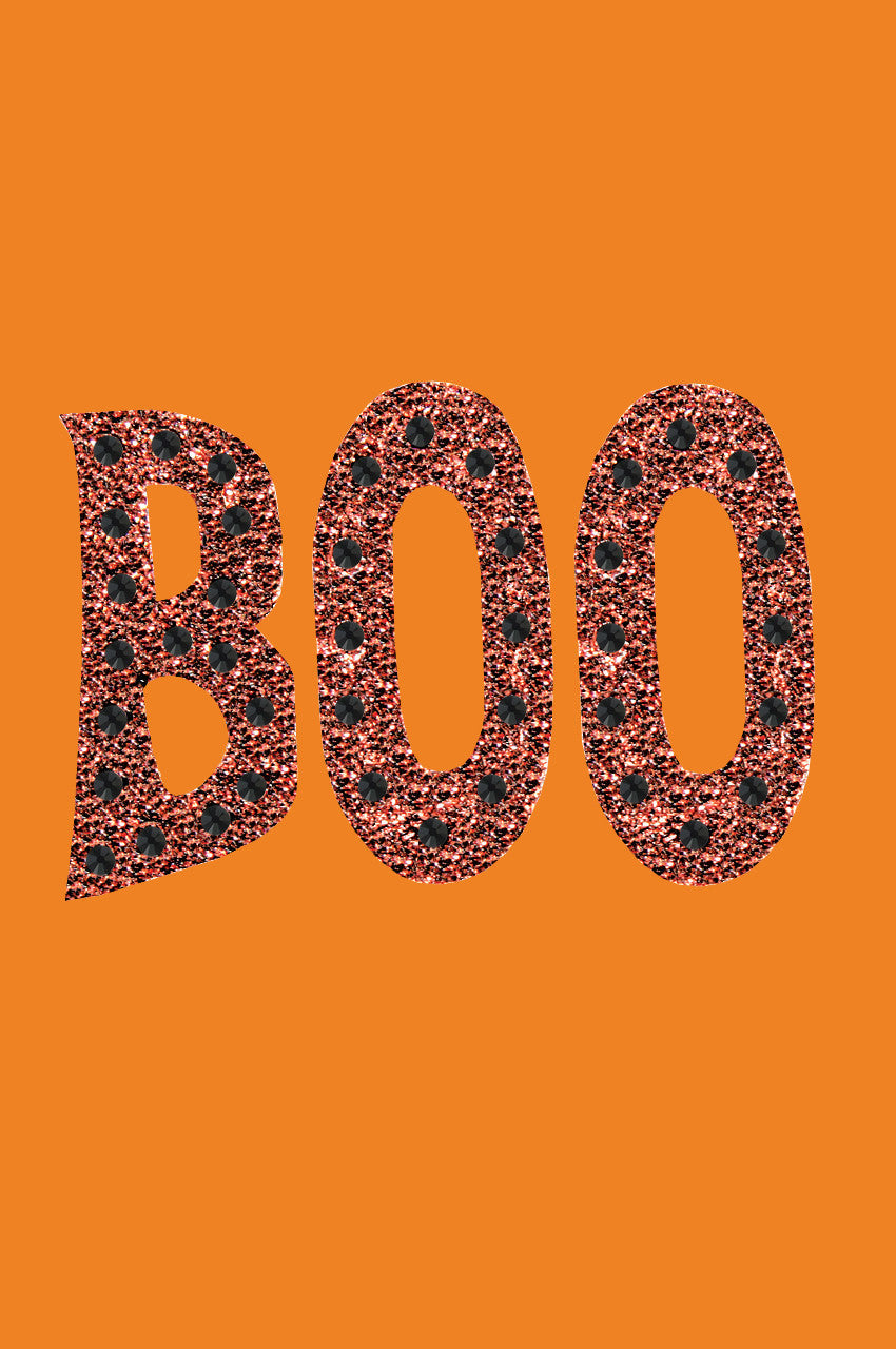 Orange Glitter Boo Bandanna