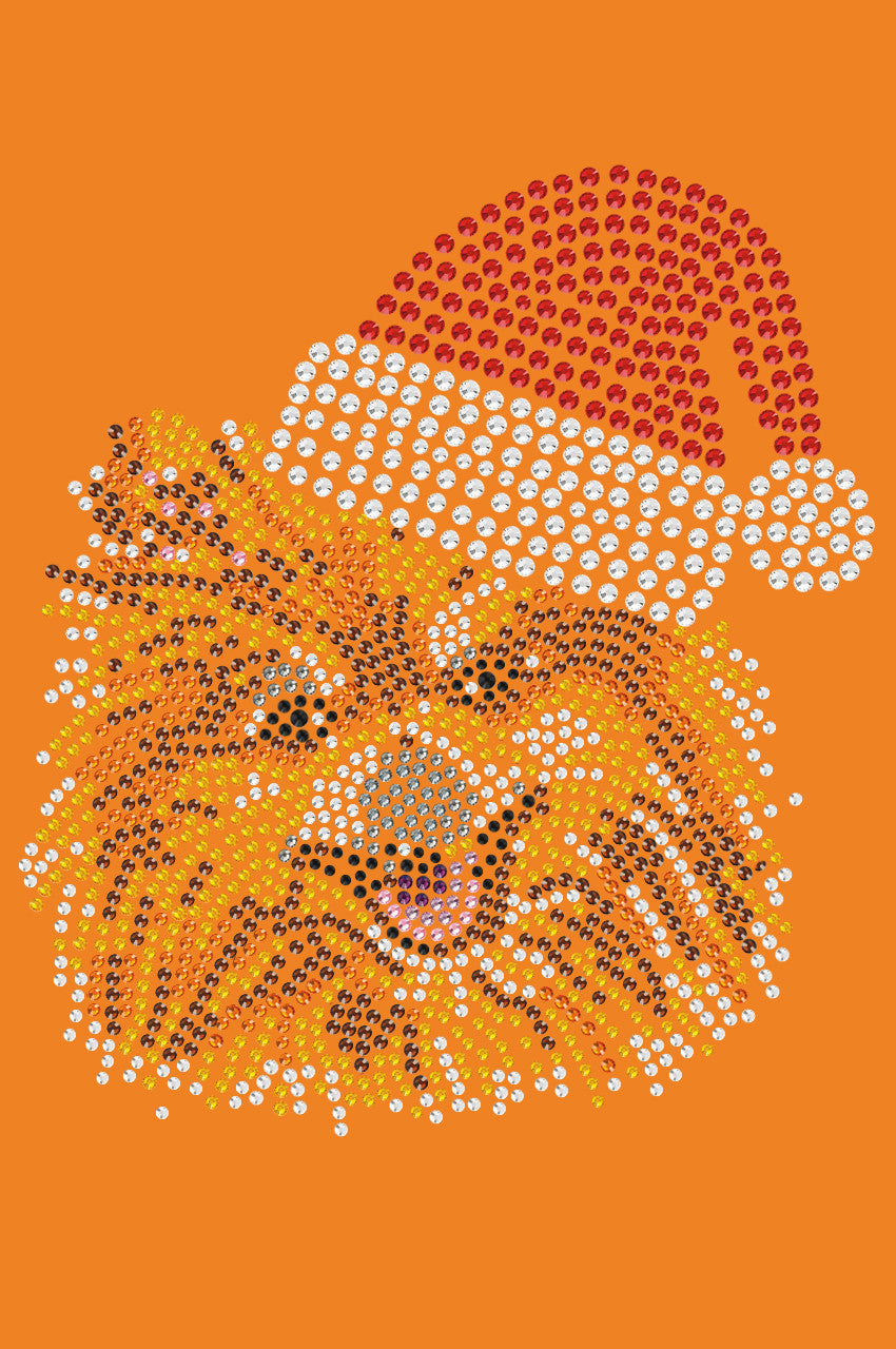 Pomeranian with Santa Hat - Bandana