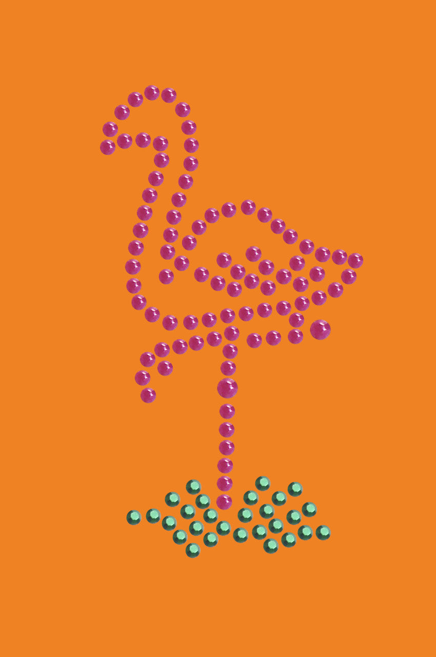 Pink Flamingo in Grass (Small) - Bandanna