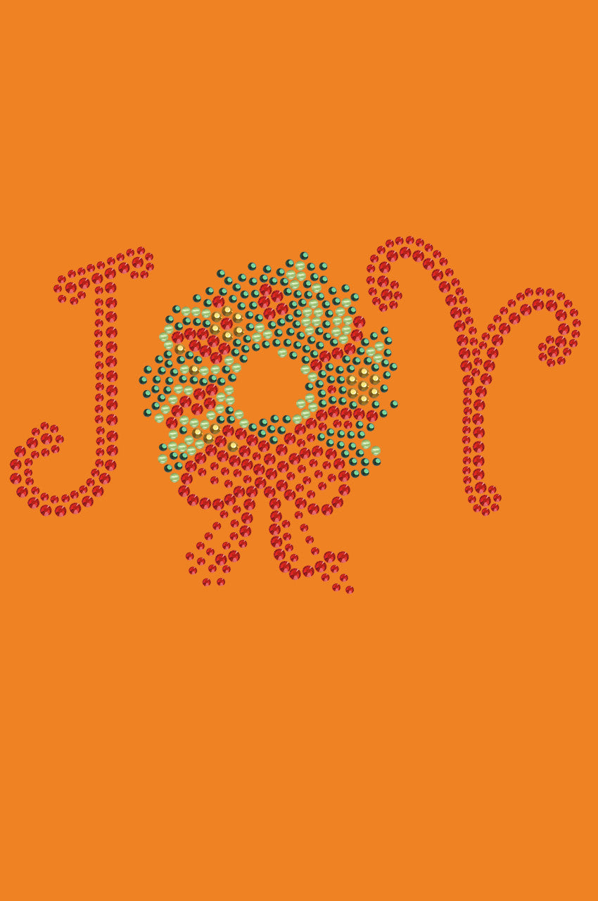 Joy Christmas Wreath - Bandana