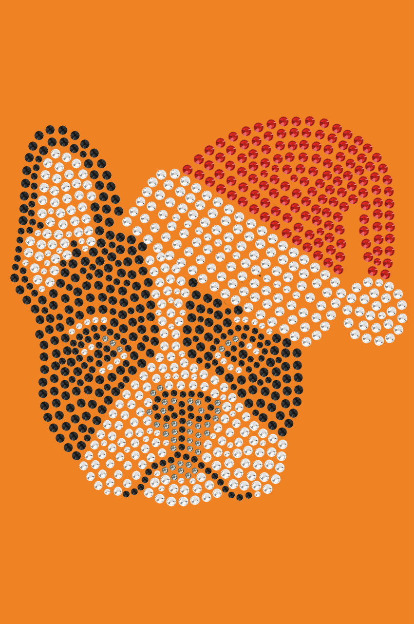 Boston Terrier with Santa Hat - Bandana
