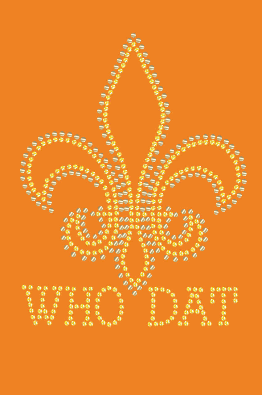 Fleur de Lis with Who Dat - Bandanna