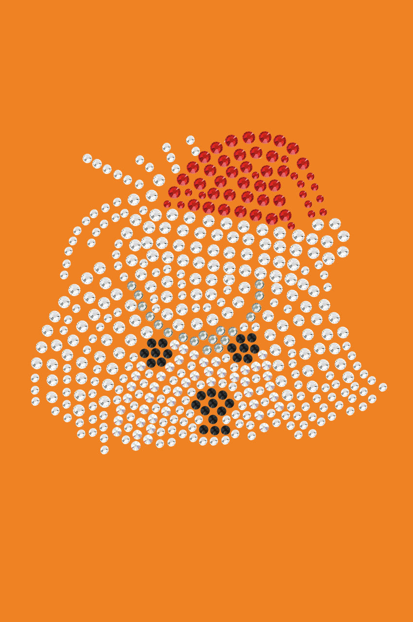 Maltese Face with Santa Hat - Bandana