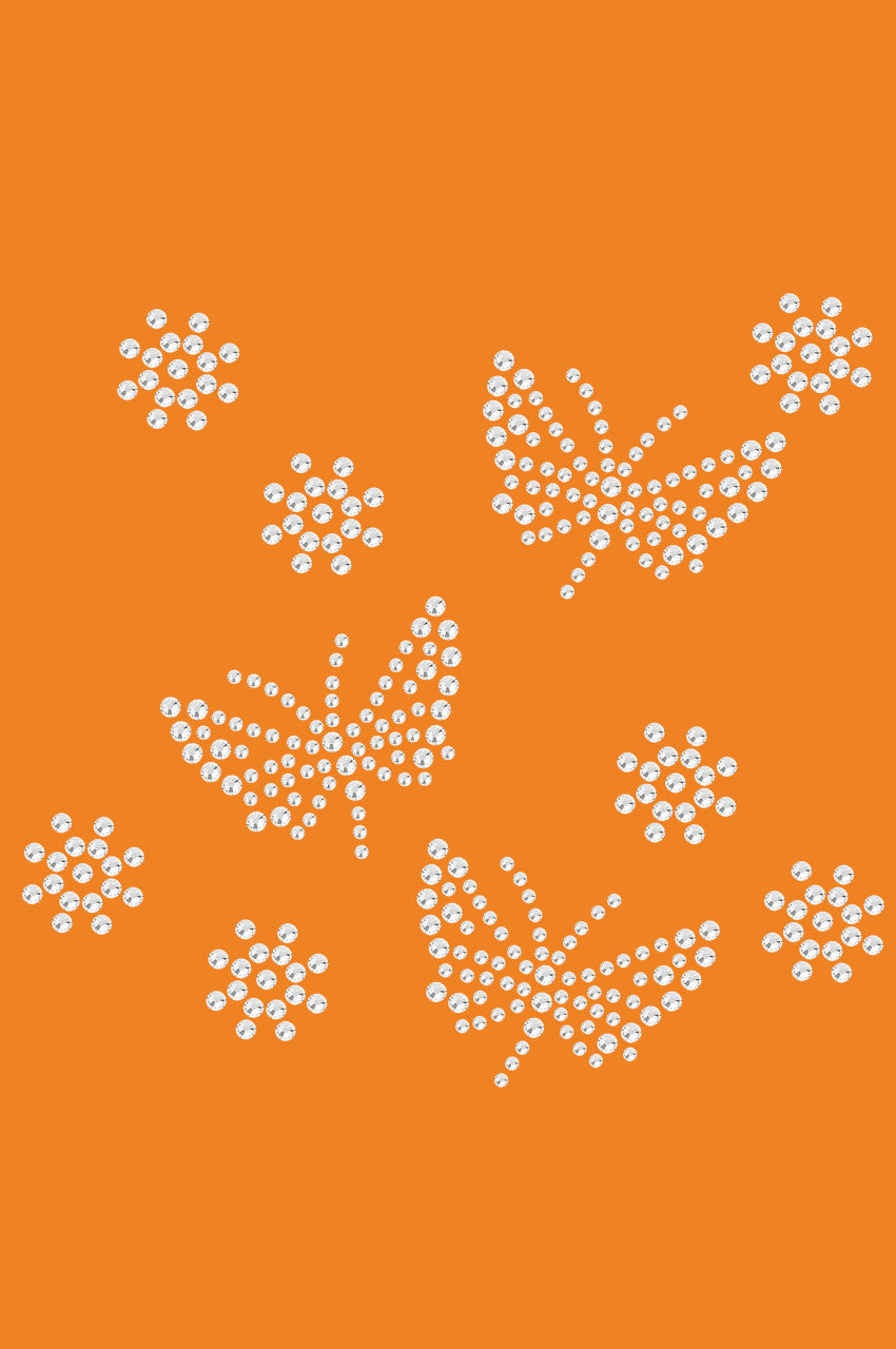 Small Rhinestone Butterflies - Bandanna