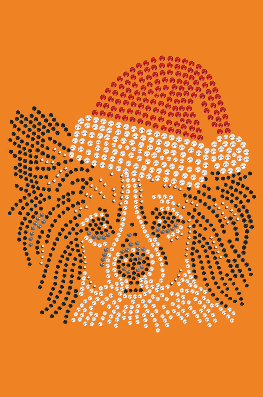 Papillon with Santa Hat - Bandana