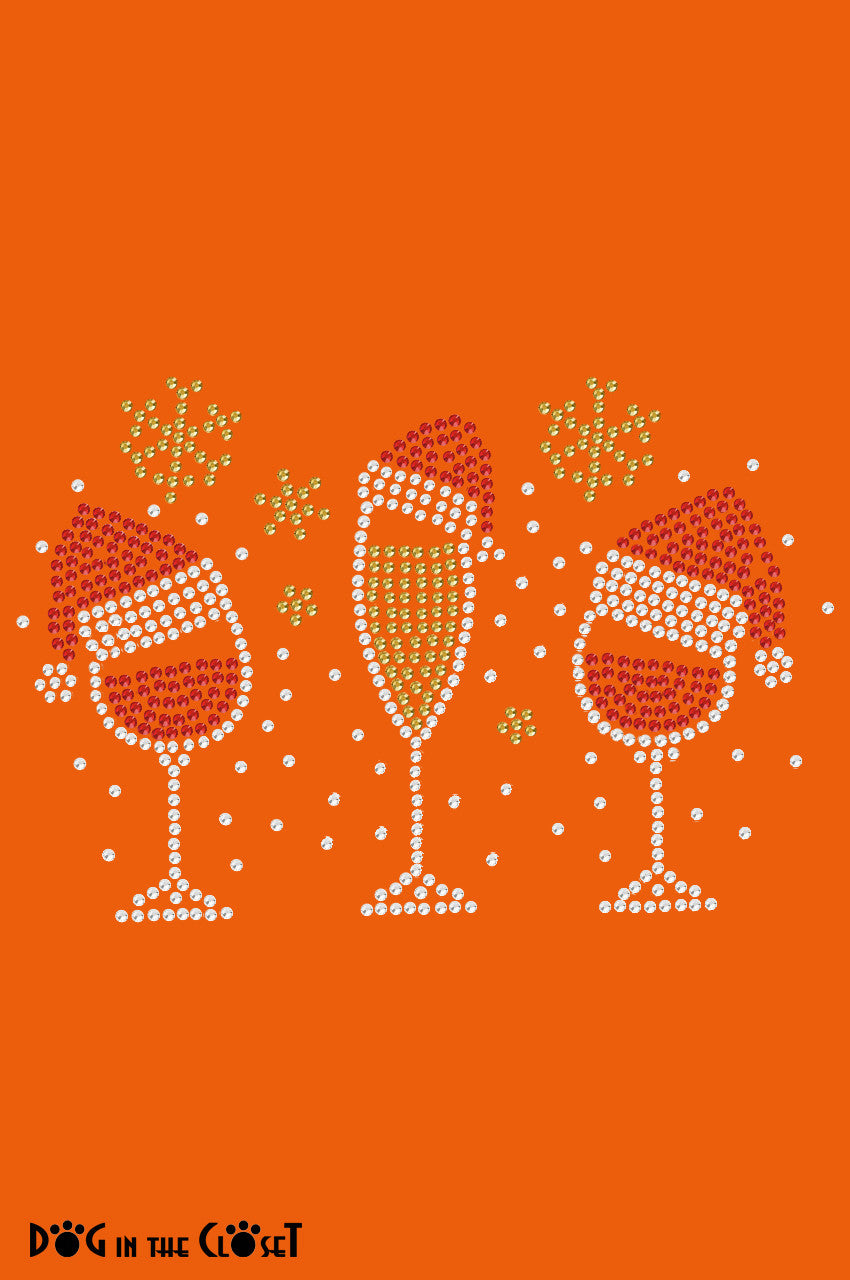 Christmas Wine Glasses - Bandana