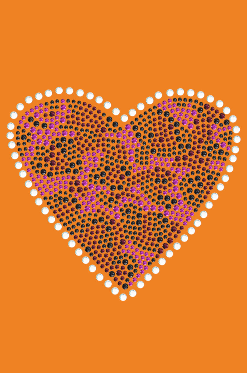 Fuchsia Leopard Heart Bandanna