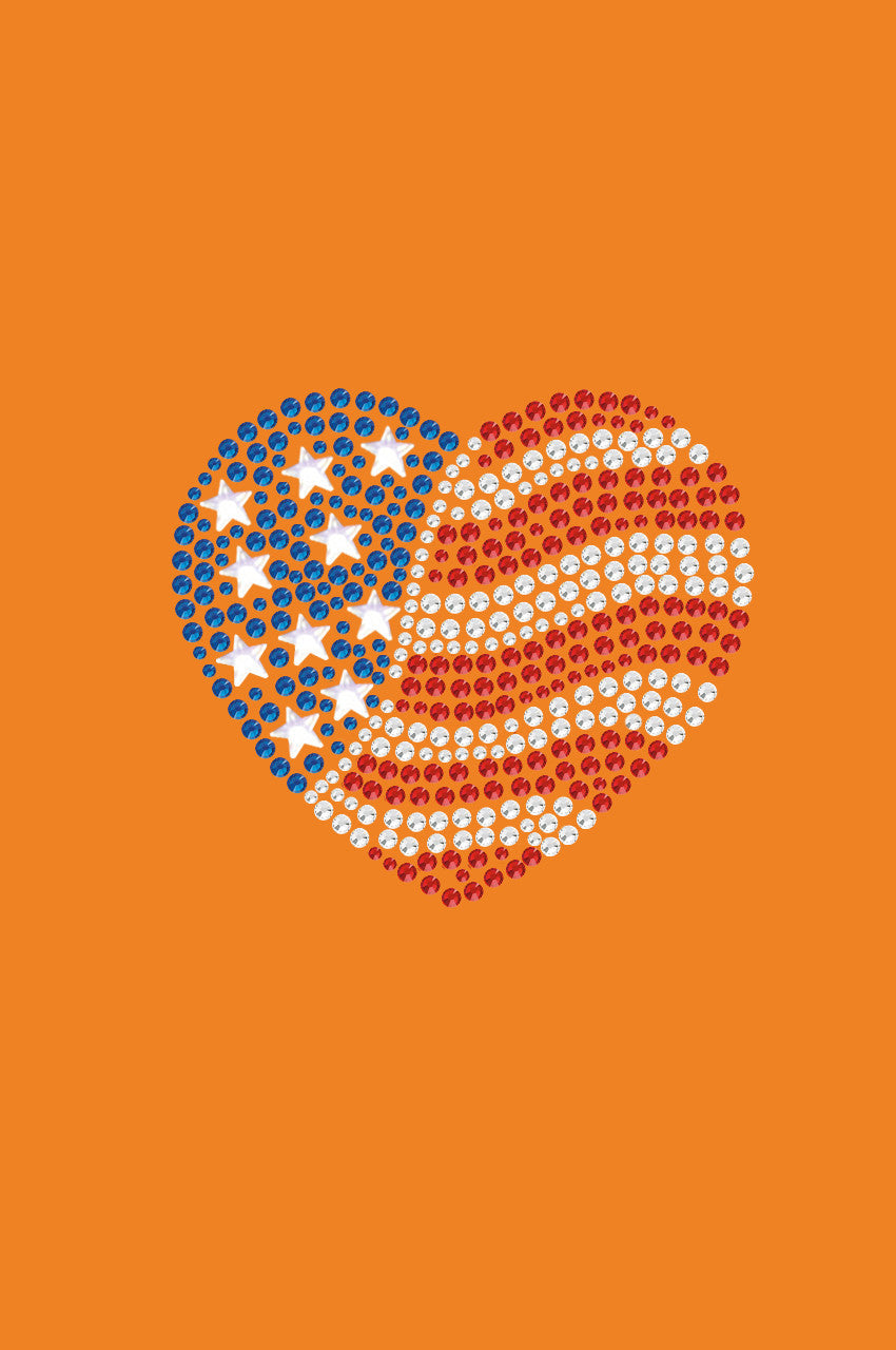 Patriotic Heart 2 Bandanna