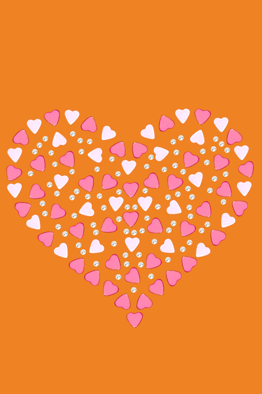 Pink Nailhead Hearts Bandanna