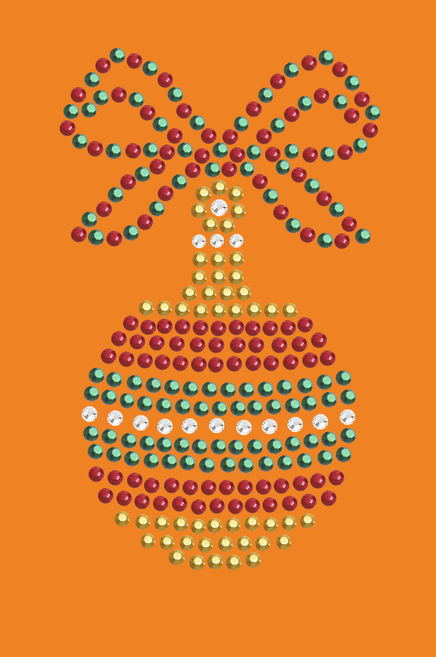 Red, Green, & Gold Christmas Ornament - Bandana