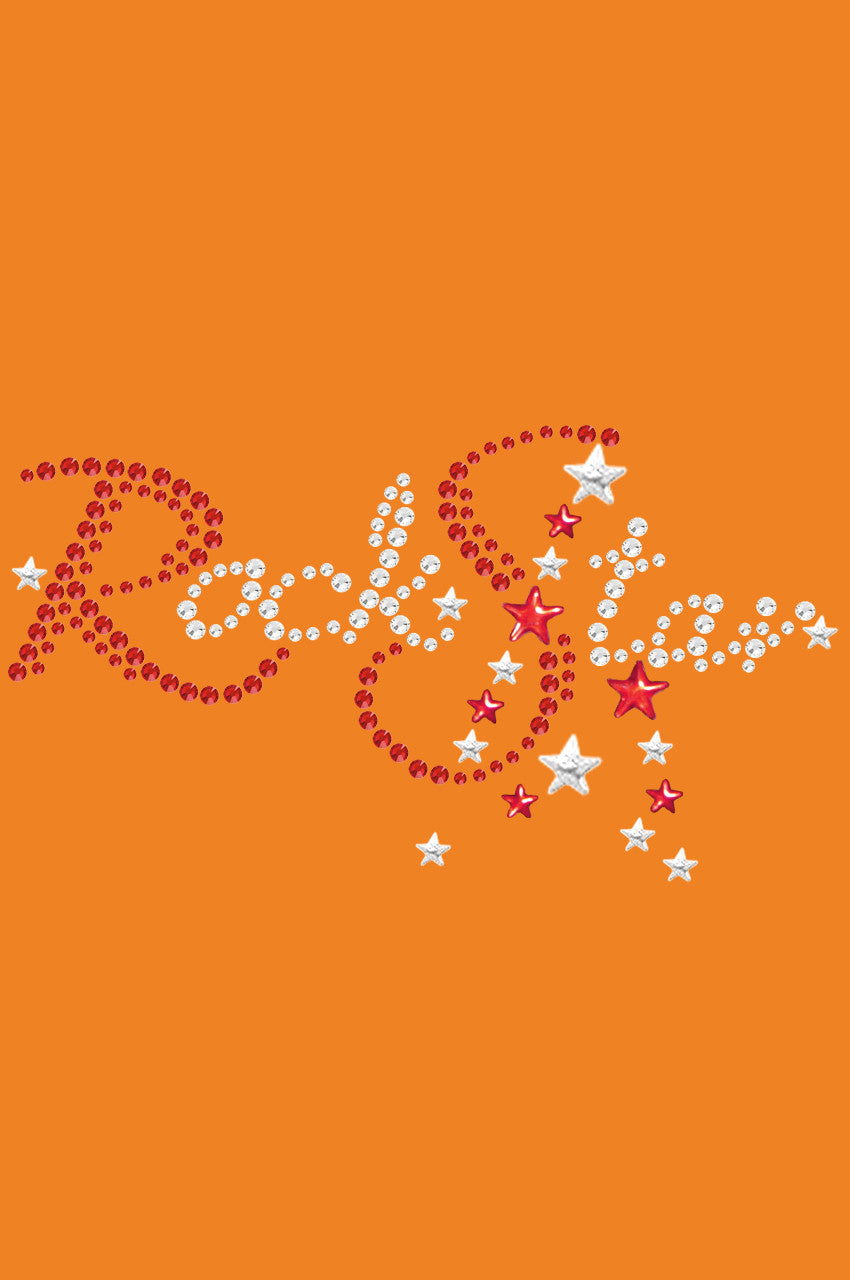 Rock Star (Red Austrian crystal Rhinestones) - Bandanna