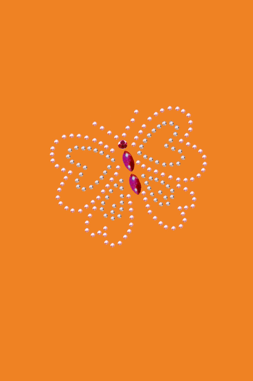 Pink Rhinestud Butterfly - Bandannas