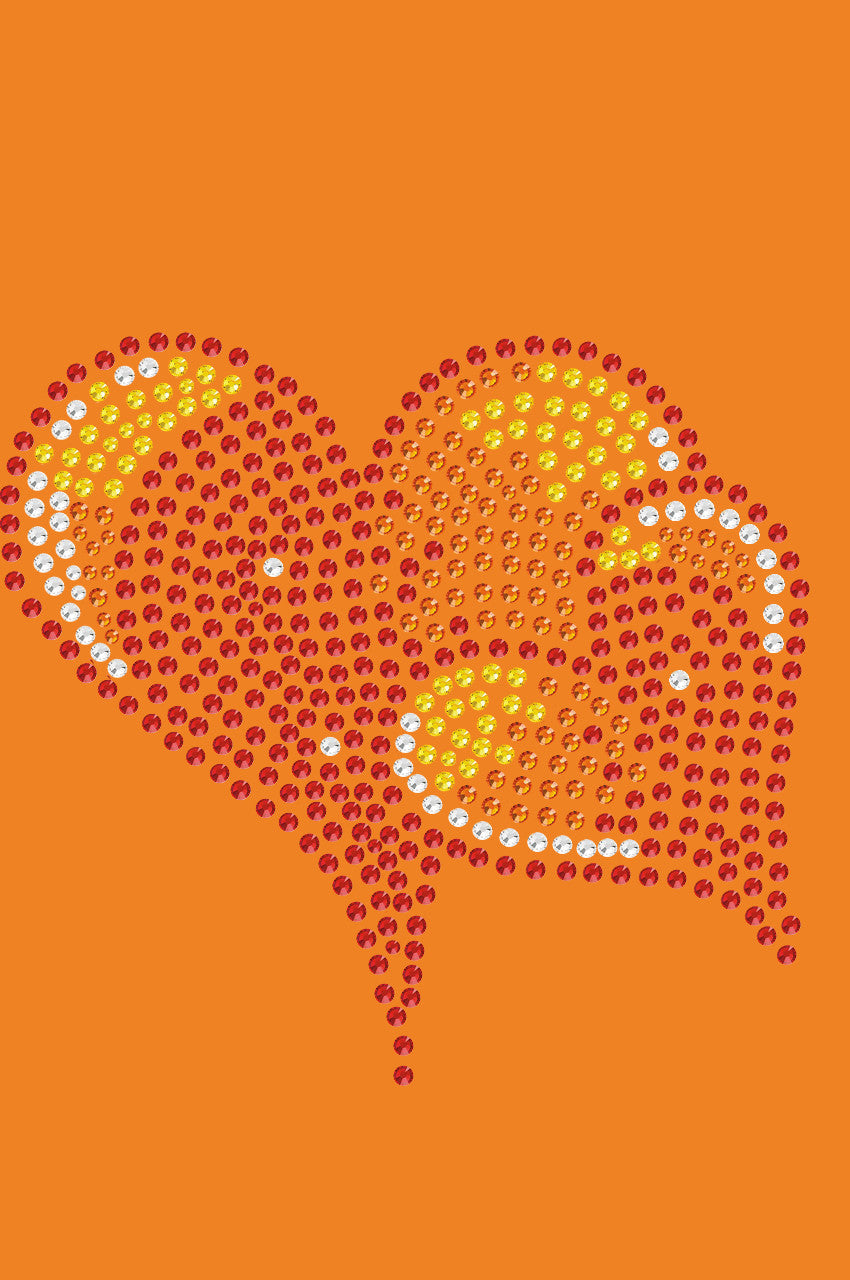 Red, Orange & Yellow Hearts Bandanna