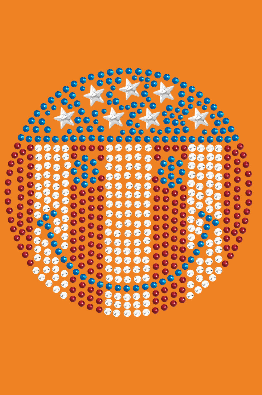 Happy Face Red, White, & Blue -Bandanna