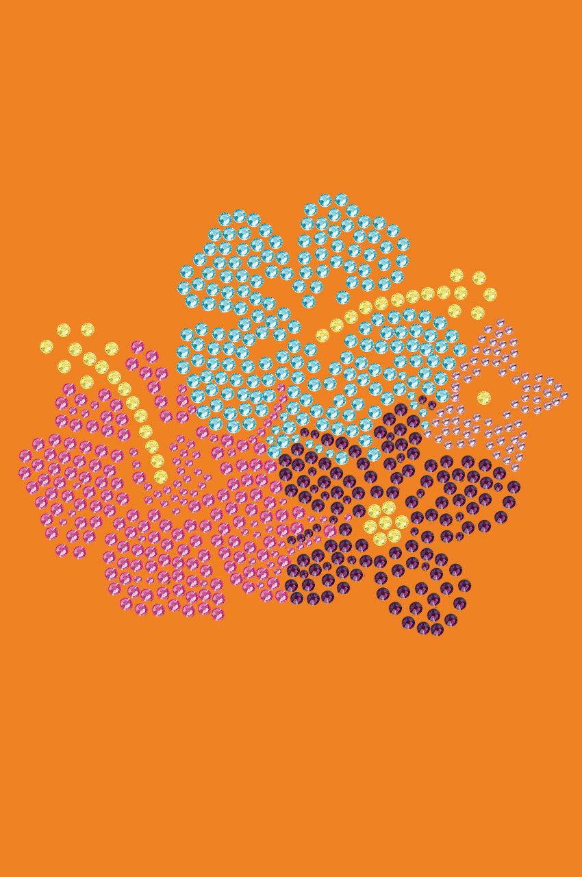 Pink, Blue & Purple Hibiscus - Bandanna