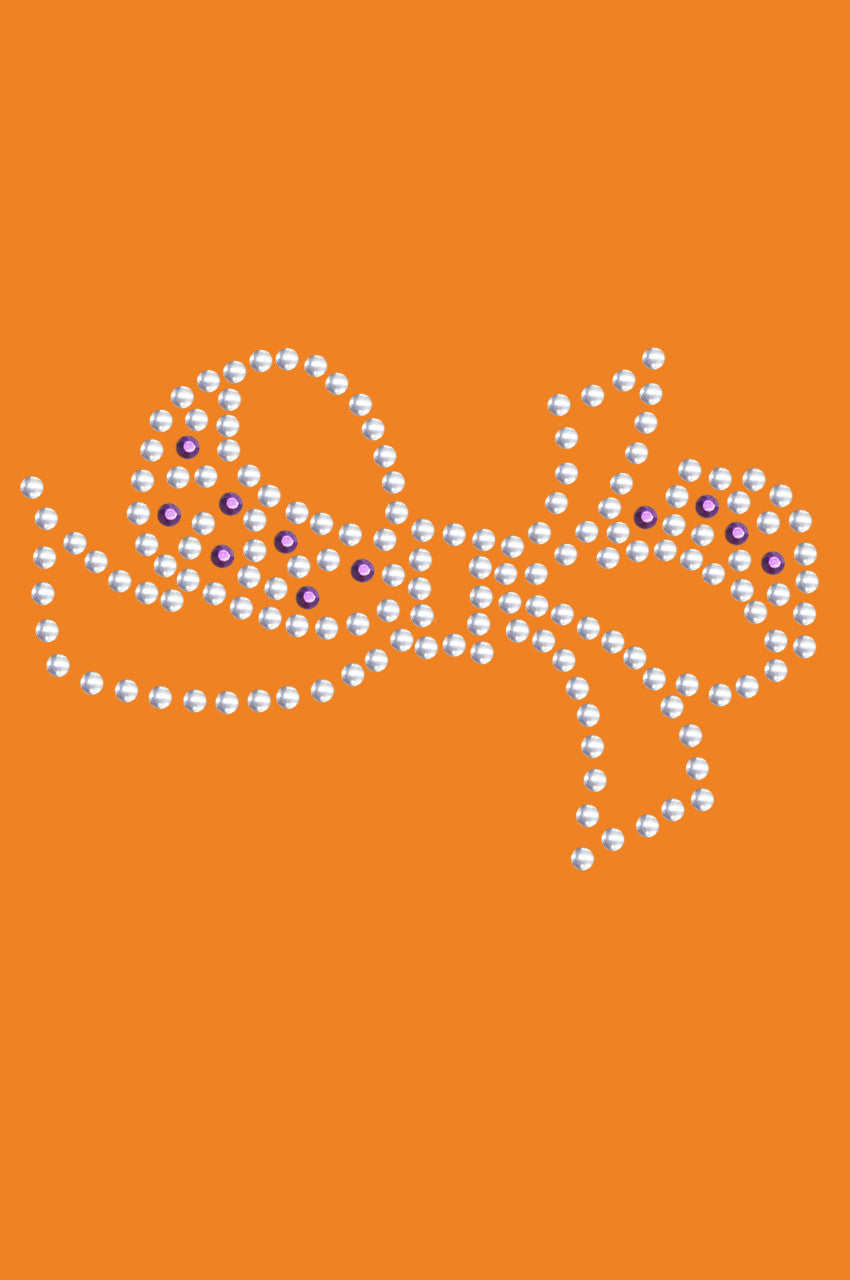 Bow (Purple & Silver) - Bandanna