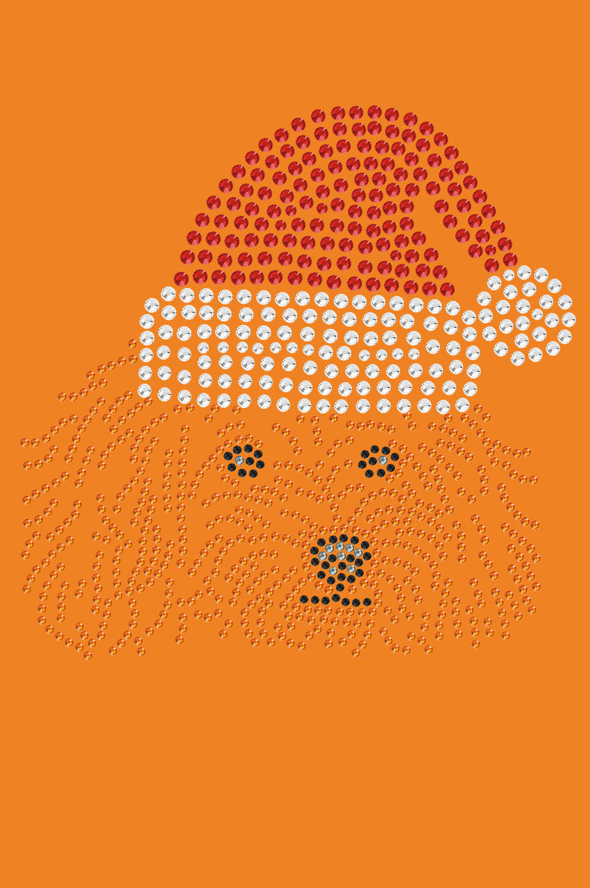 Poodle (Teddy) with Santa Hat - Bandana