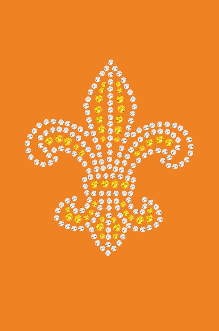 Fleur de Lis (Gold Rhinestones) - Bandanna