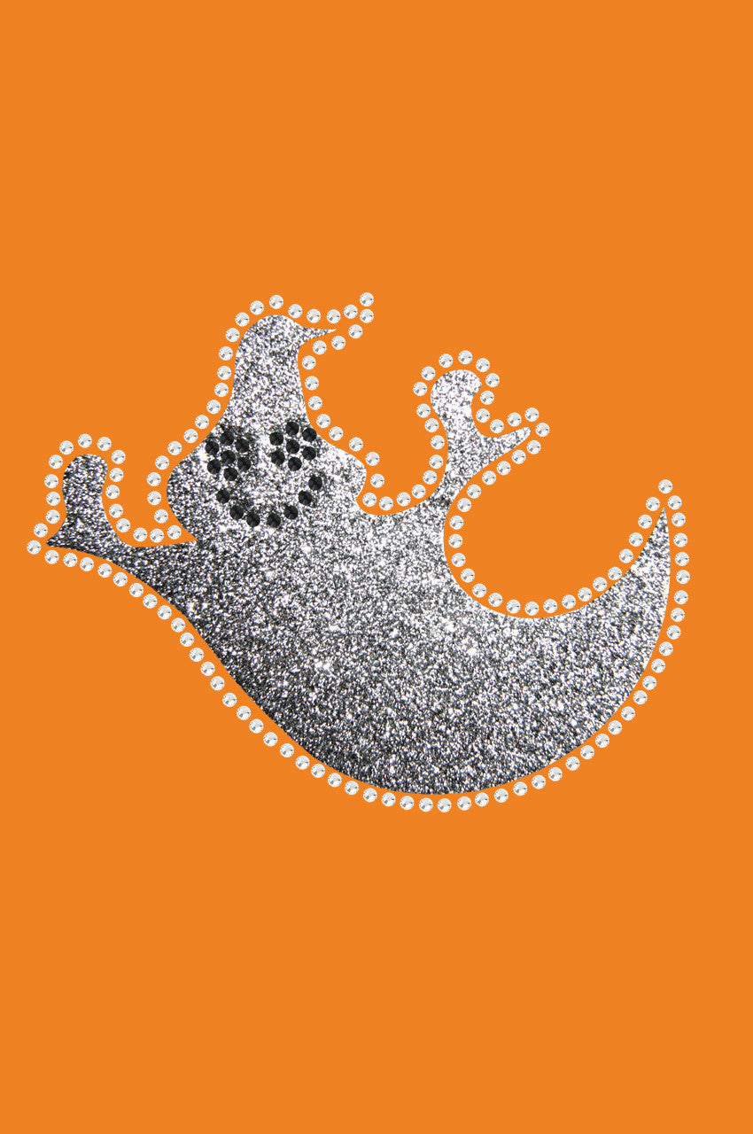 Silver Glitter Ghost Bandanna