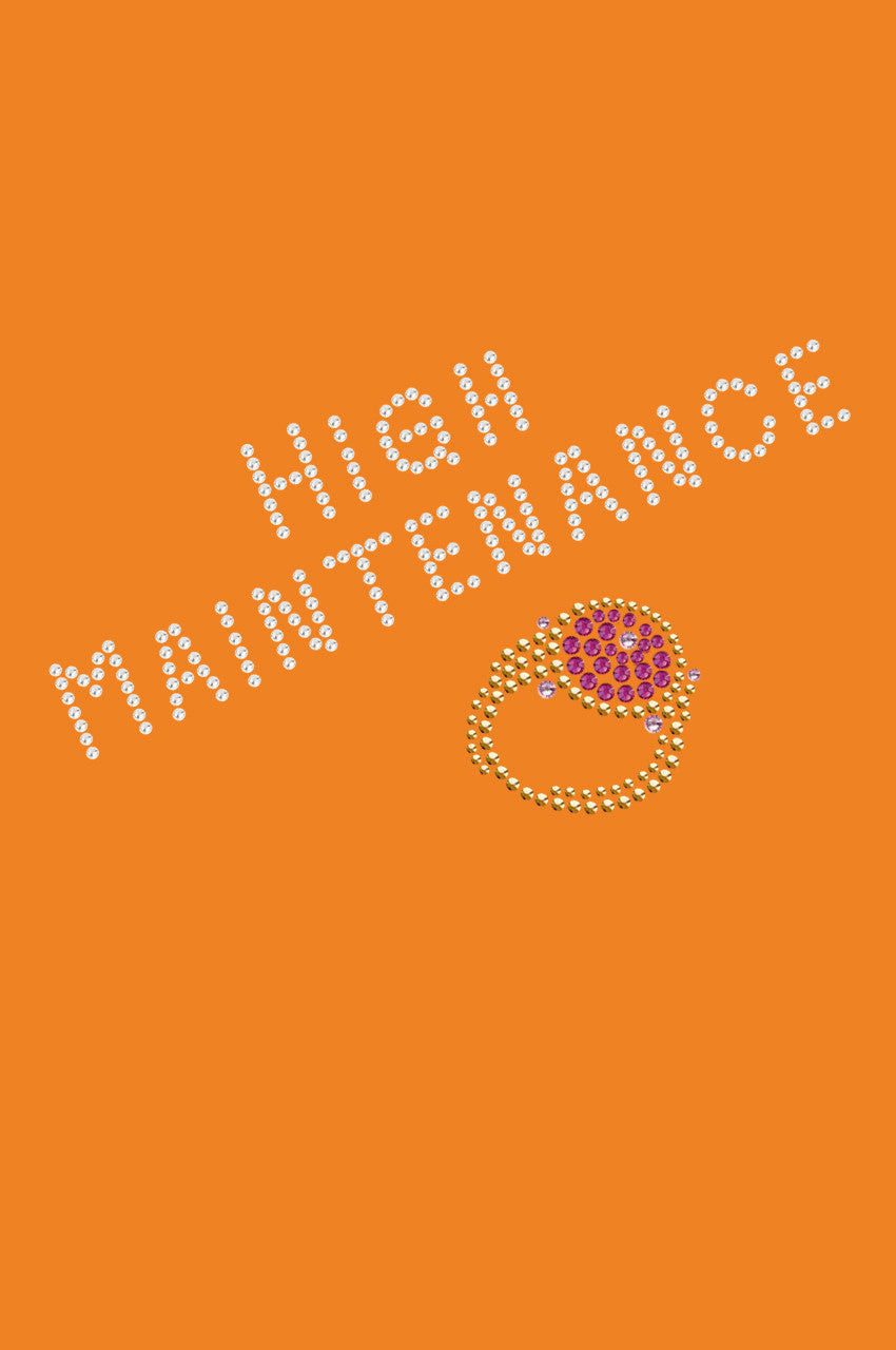 High Maintenance & Austrian crystal Fuchsia Ring - Bandanna