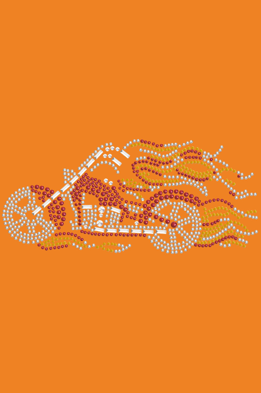 Motorcycle (Red with Flames) - Bandanas