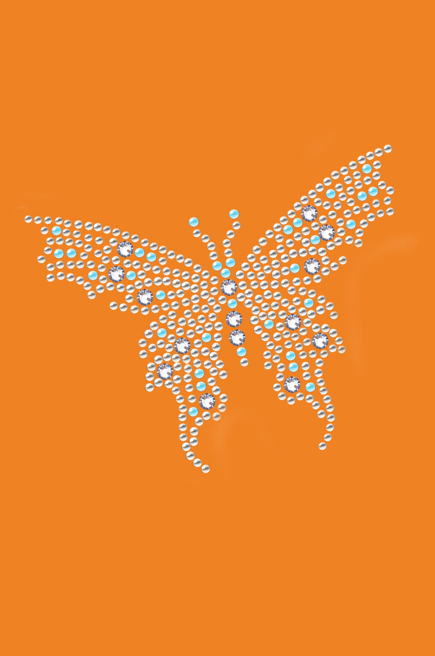 Blue Austrian crystal Butterfly - Bandannas