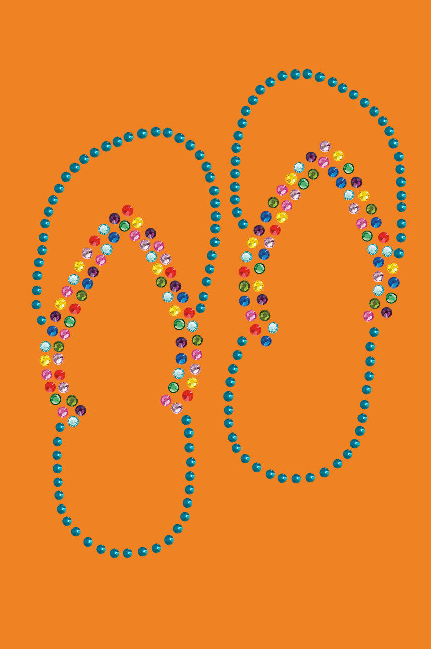 Flip Flops (Turquoise) - Bandanna