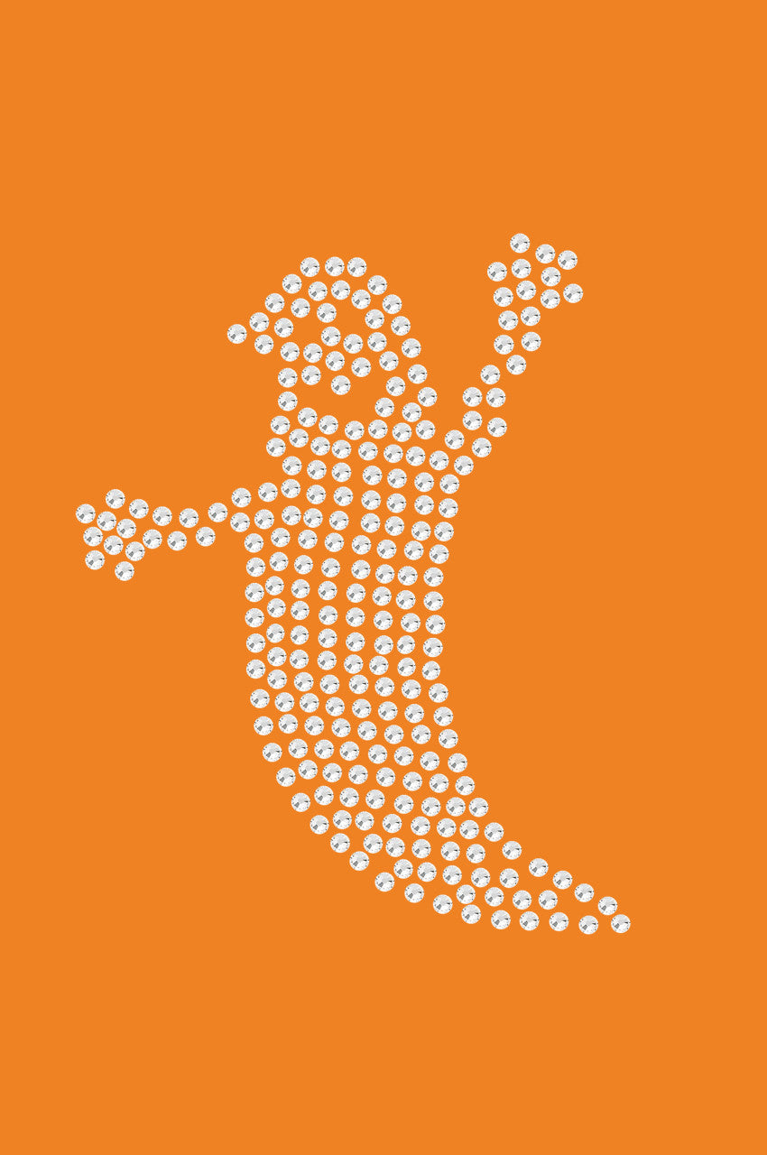 Skinny Rhinestone Ghost Bandanna