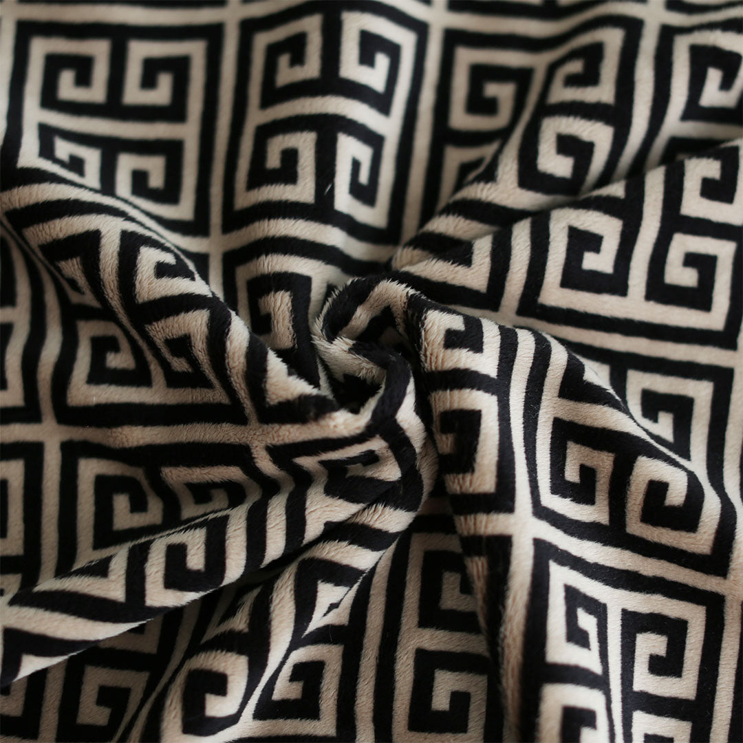 Hello Doggie Obsidian Black and Tan Dog Blanket