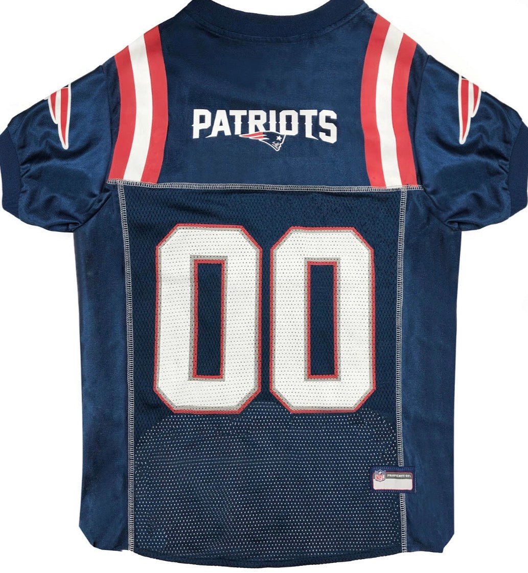Official NFL New England Patriots Mesh Dog Jersey By Pets First