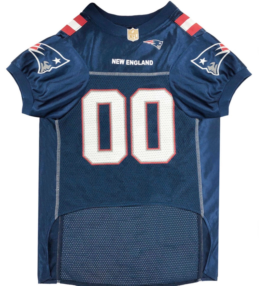 Official NFL New England Patriots Mesh Dog Jersey By Pets First