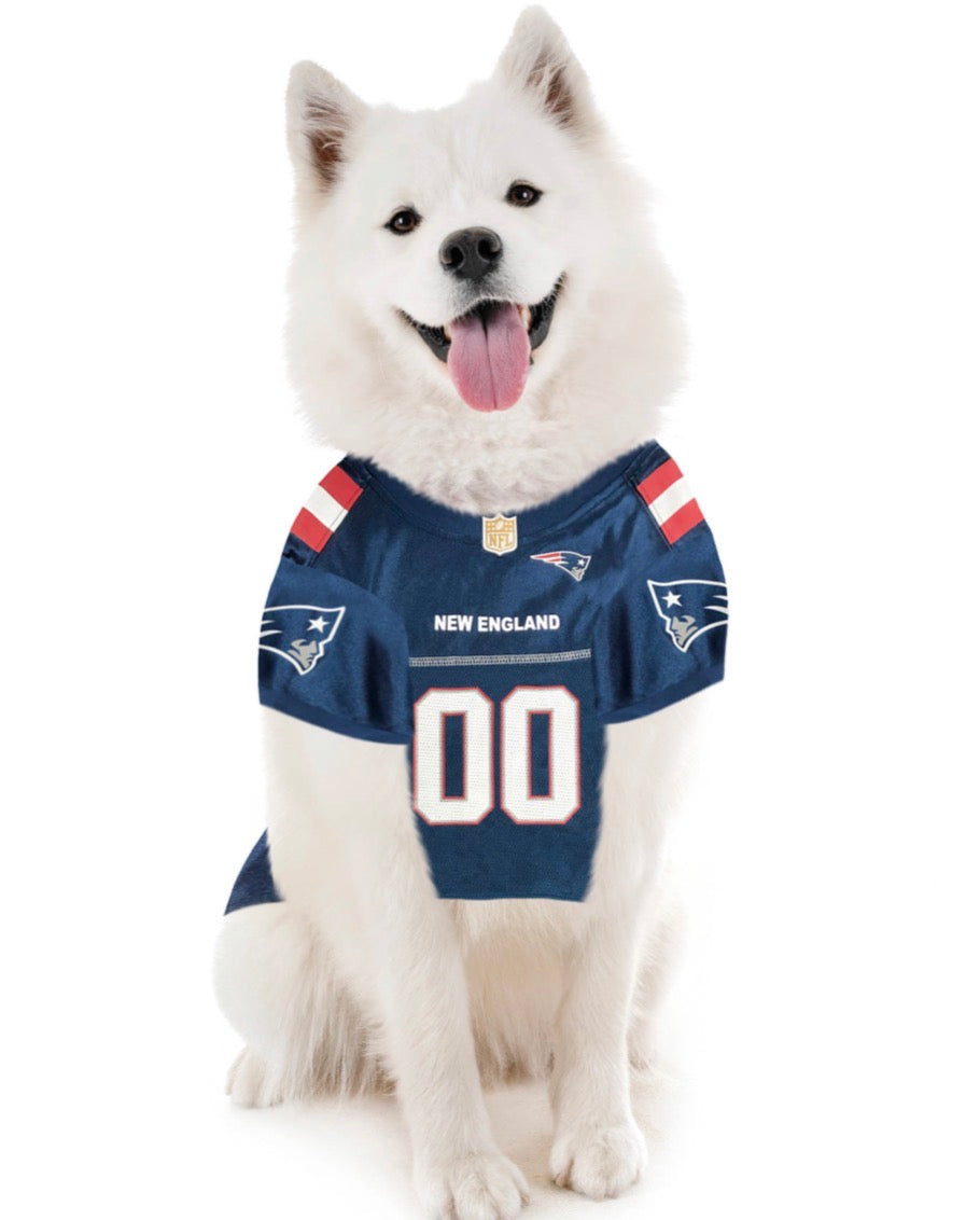 Official NFL New England Patriots Mesh Dog Jersey By Pets First