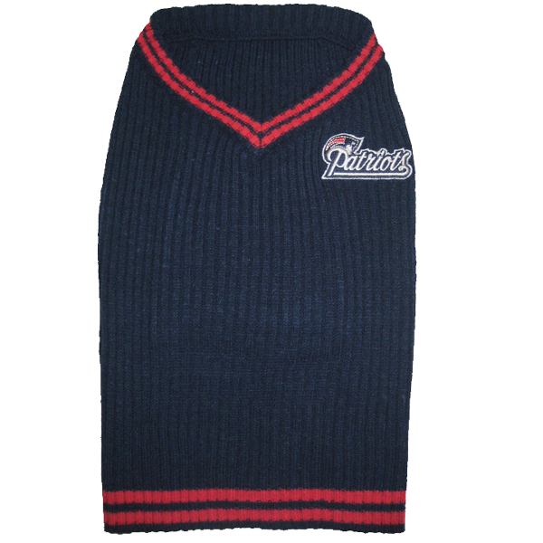 Official New England Patriots NFL Dog Sweater By Pets First