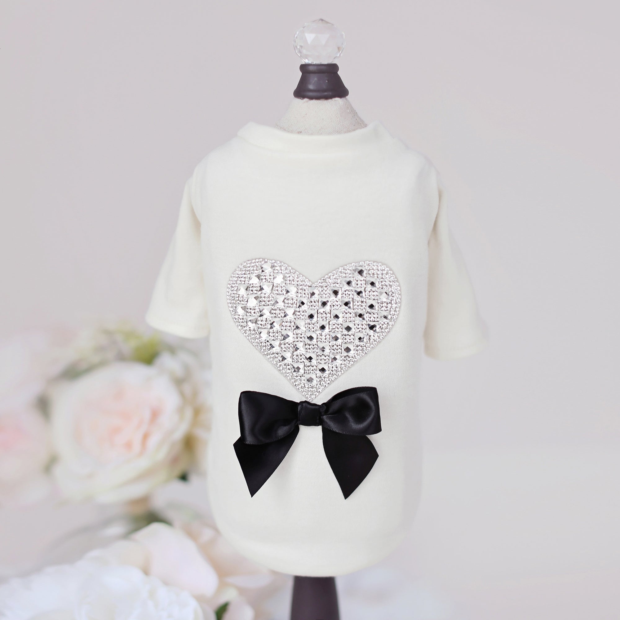 Hello Doggie Oh My Heart Satin Dog Shirt