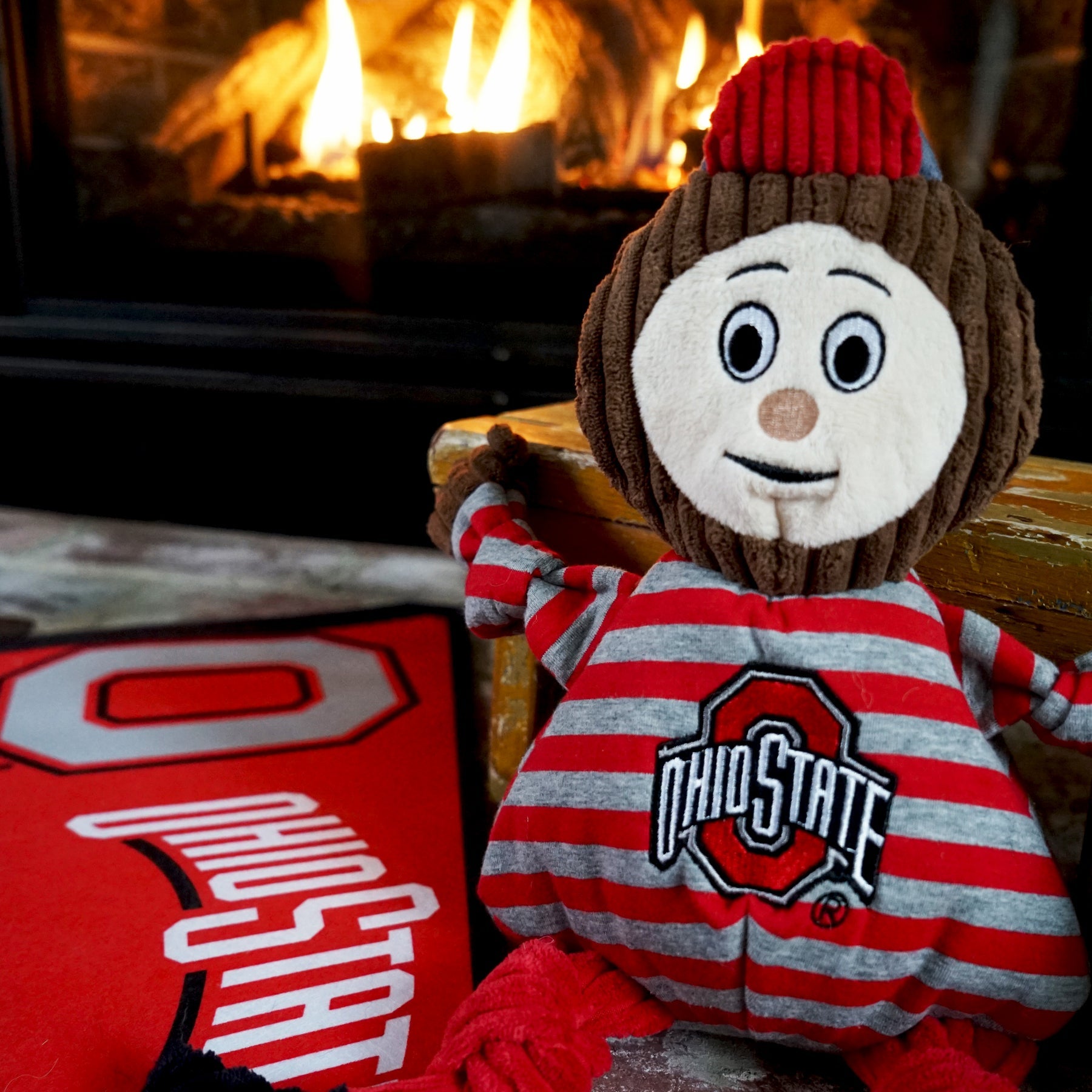 NCAA Ohio State University, Brutus the Buckeye Knottie Plush Dog Toy