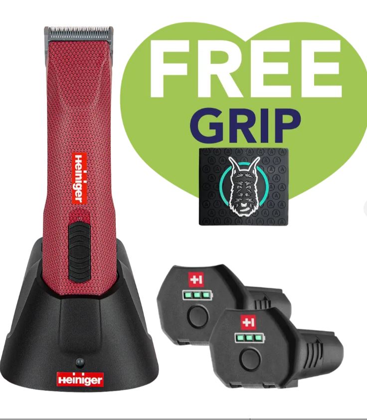 Opal Xtend Vet Edition Cordless Clipper with 40 blade and 2 Batteries with Free Grip by Heiniger