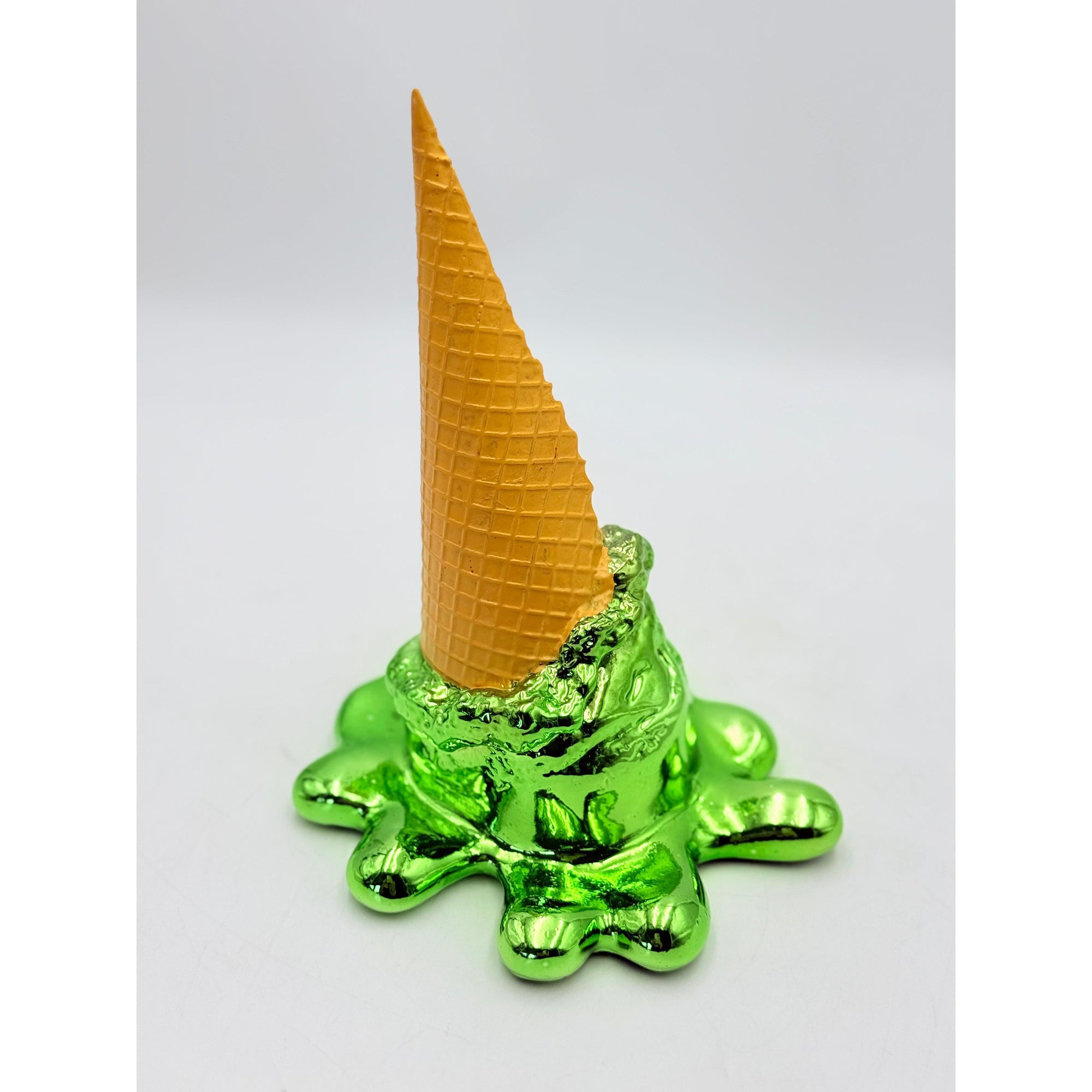 And Iconic Oops! No.1 Ice Cream Sculpture Green Chrome Style
