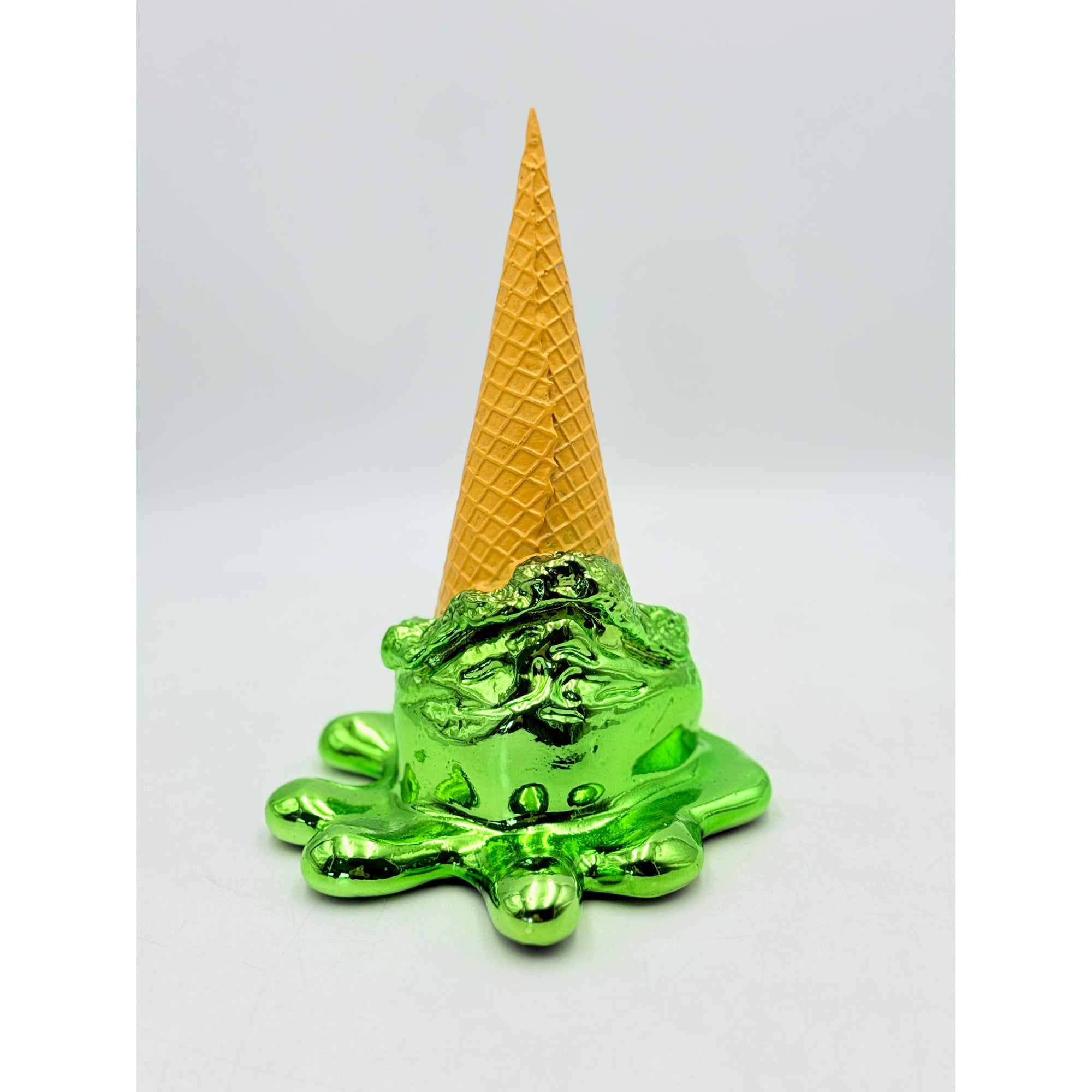 And Iconic Oops! No.1 Ice Cream Sculpture Green Chrome Style