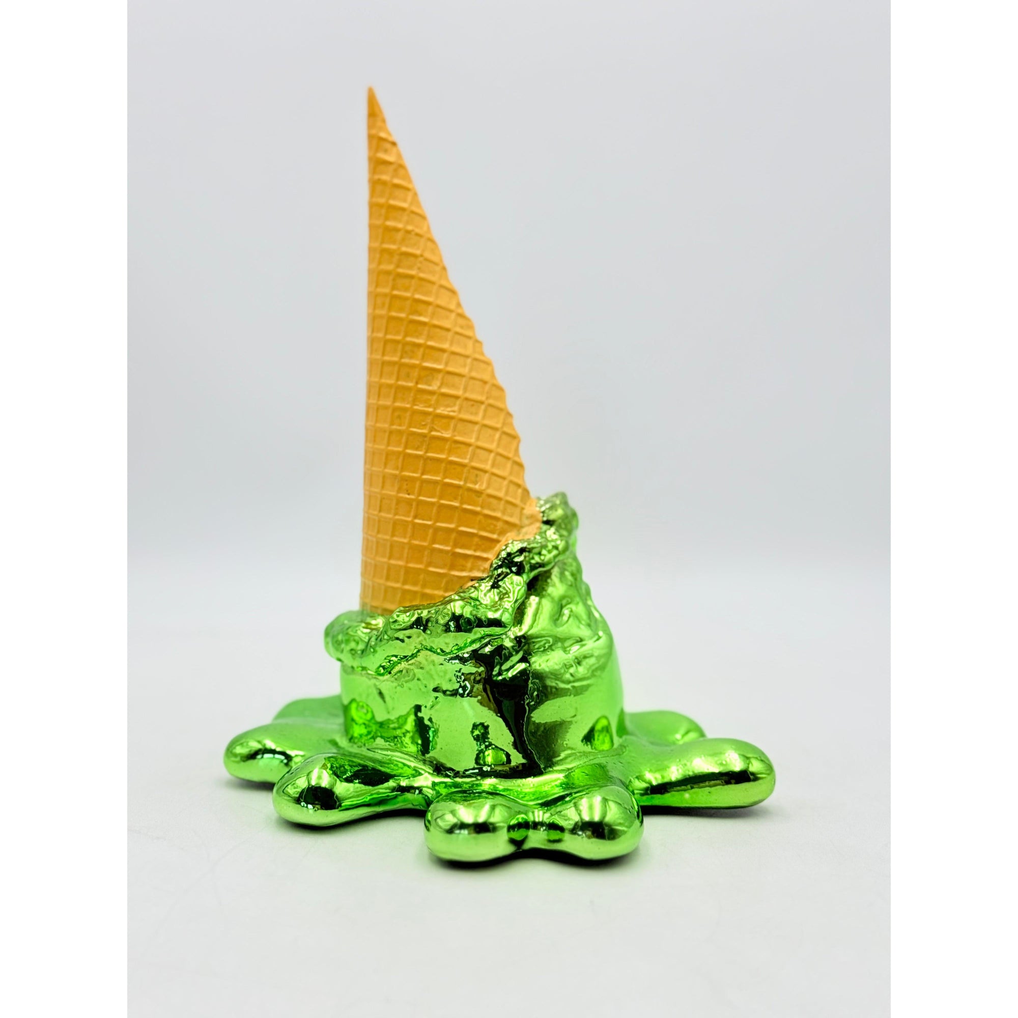 And Iconic Oops! No.1 Ice Cream Sculpture Green Chrome Style
