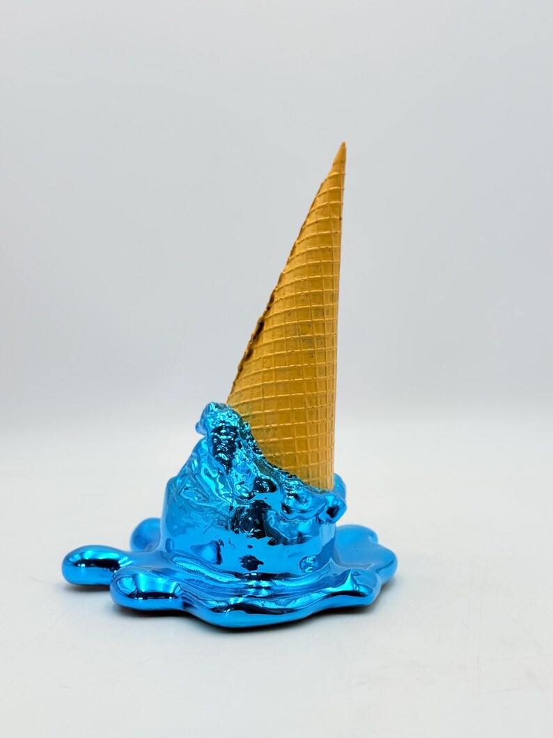 Opps! No. 1 Dropped Ice Cream Sculpture-Electric Blue