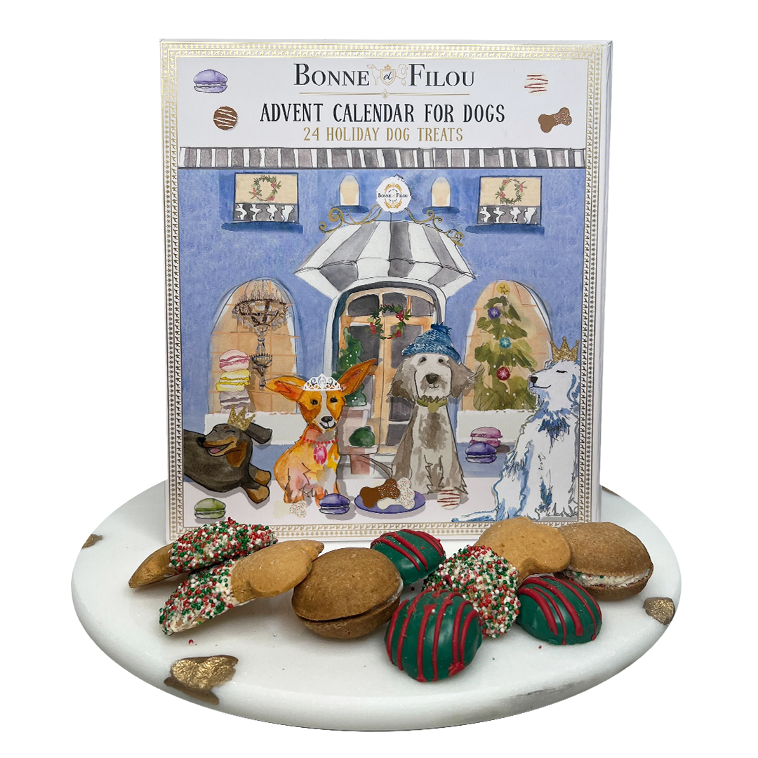 Bonne et Filou – Dog Treat Advent Calendar with 24 Holiday Treats