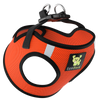 EcoBark Step In Dog Harness - Teacup & Small Breeds- Reflective Soft Mesh Harness for Teacup, Small Dogs and Puppies / Orange