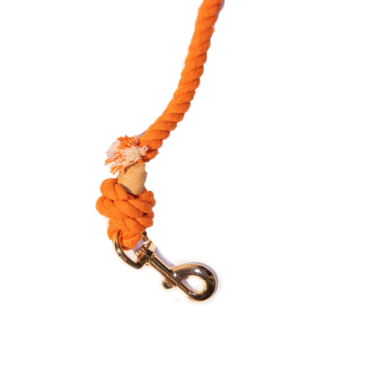 Glow Pups: Orange Boho Chic Cotton Rope Dog Leash