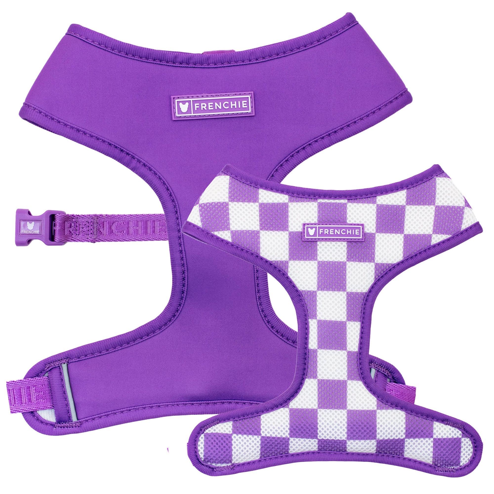 Frenchie Duo Reversible Harness - LA Purple