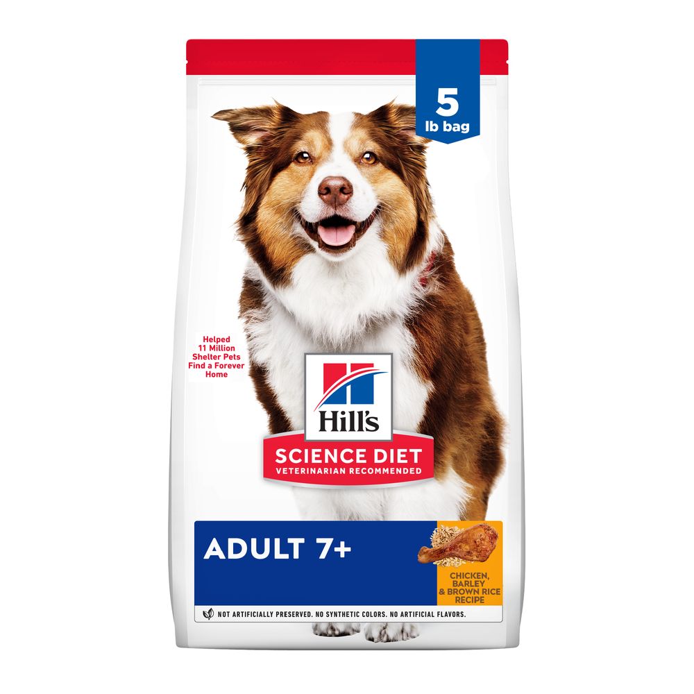 Hills Science Diet Senior 7+ Chicken Meal, Barley & Rice Recipe Dry Dog Food
