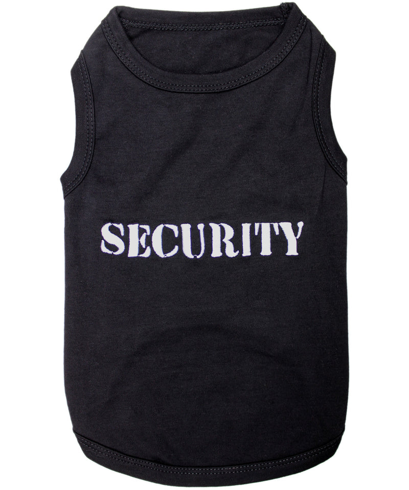 Parisian Pet Security Embroidered Dog T-Shirt-Black